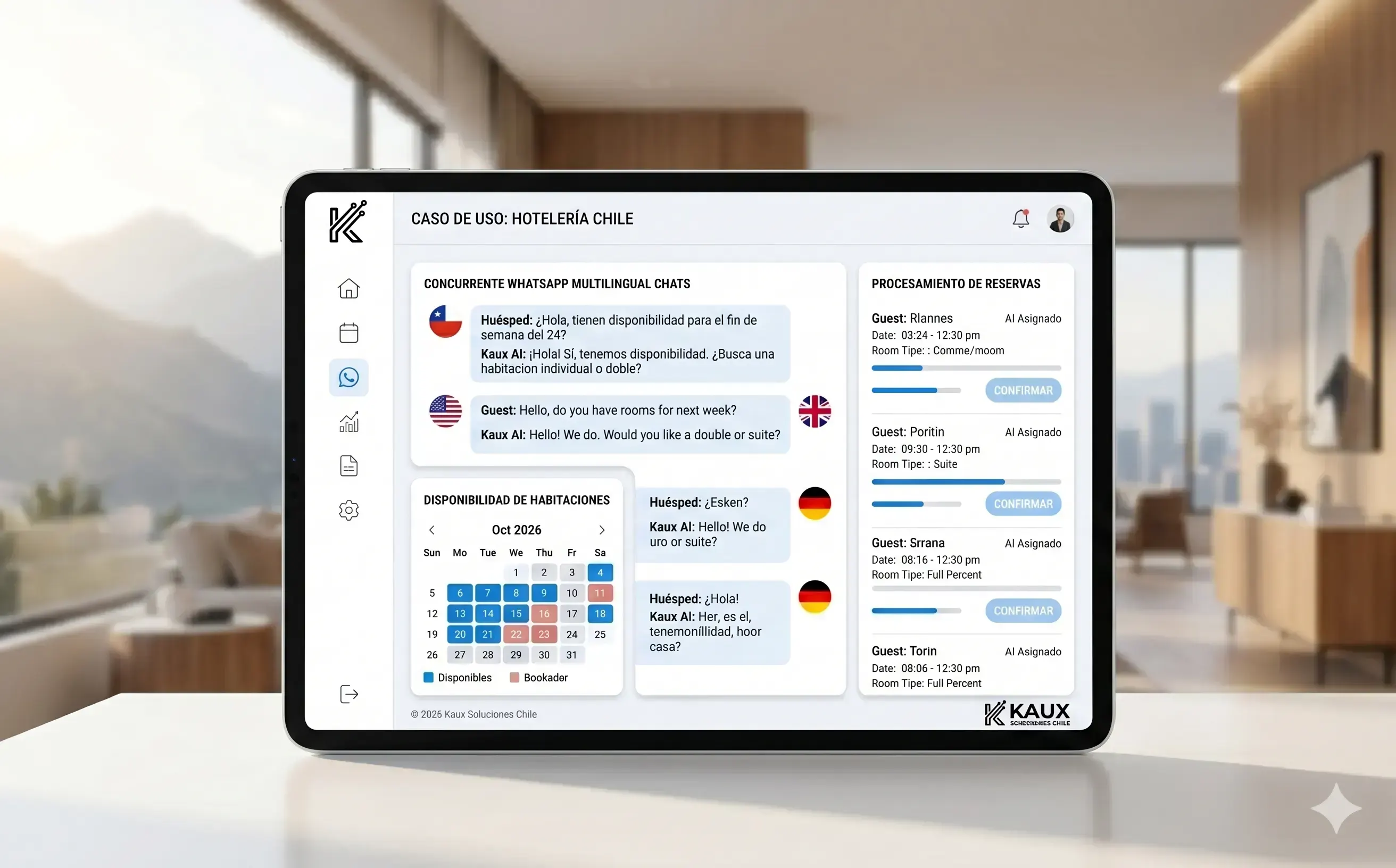 IA para reservas hoteleras